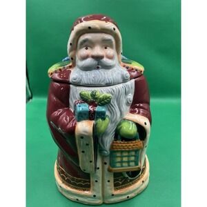 Santa‎ Cookie Jar Christmas Cookies Old World Santa Claus Handmade for Nonni's